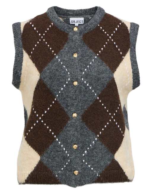 Object vest i mellemgråmeleret, 5 af 5