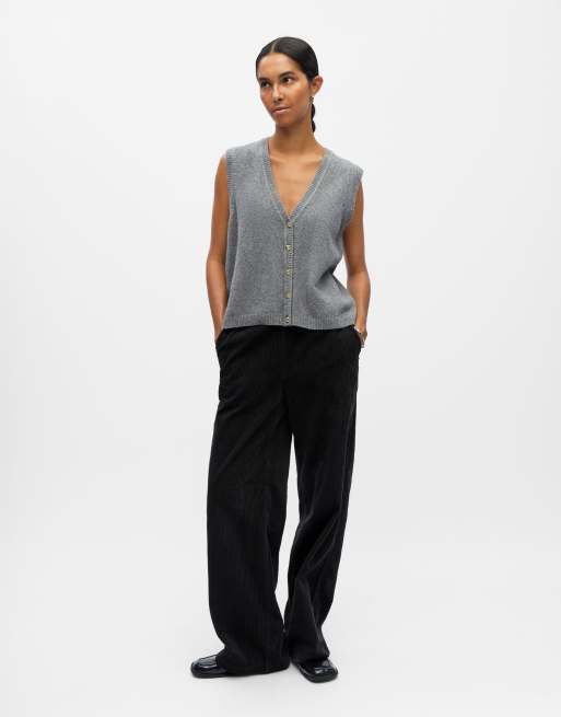 Object Vest in medium grey melange