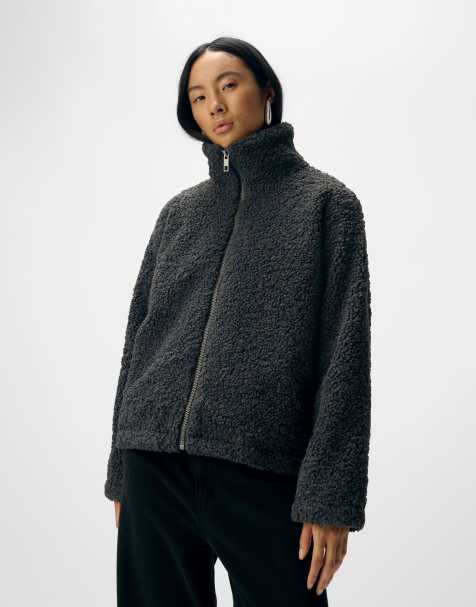 Object - Veste - Gris foncé chiné - view 1