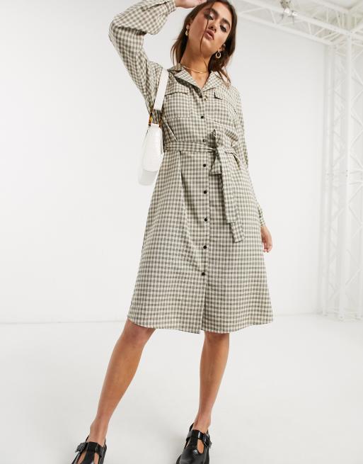 Object - Vestito camicia comodo a quadri