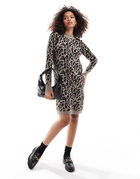 Object - Vestito in maglia con motivo animalier - view 1