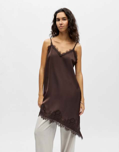 Object - Vestito sottoveste marrone foca - view 1