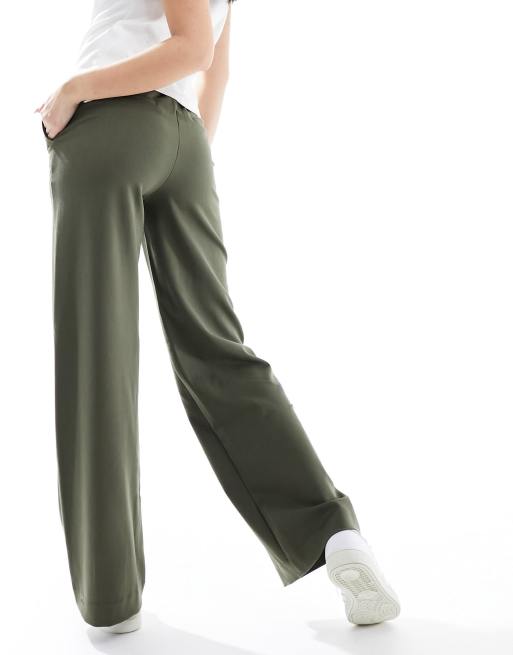 Object wide leg pants in green, 2 of 5