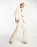 [Object] Object wide leg pants in sandshell (part of a set)-White 40 Sandshell