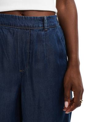 Object Wide Leg Pull-on Pants In White