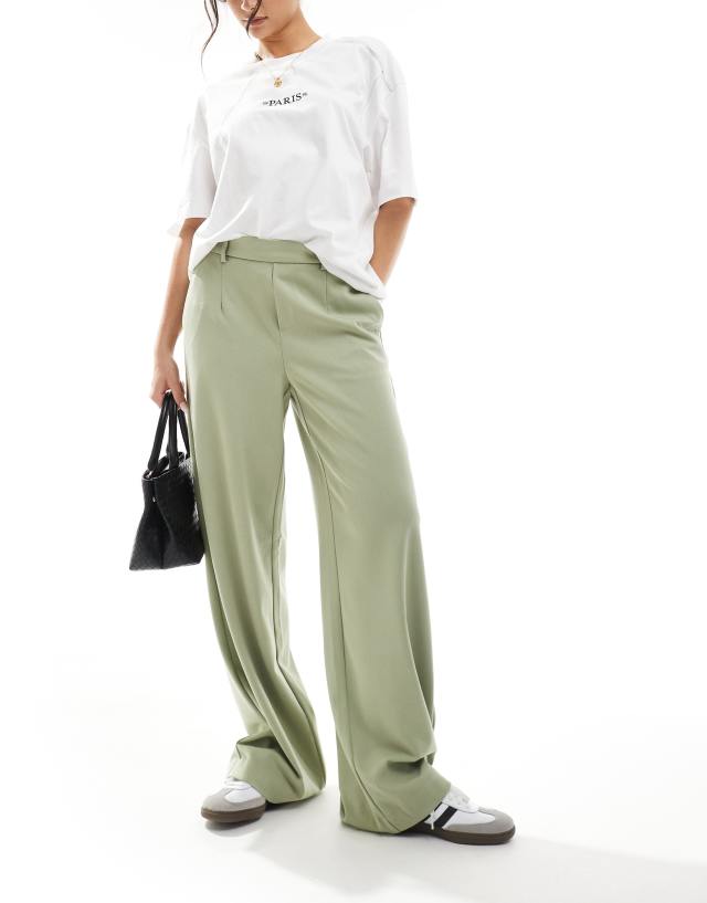 Object - wide leg trousers in tea green