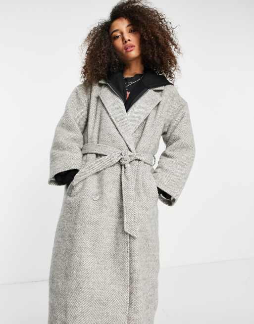 Asos wrap coat hotsell