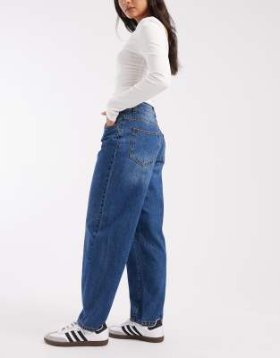 Object Zoe Barrel Jeans In Blue