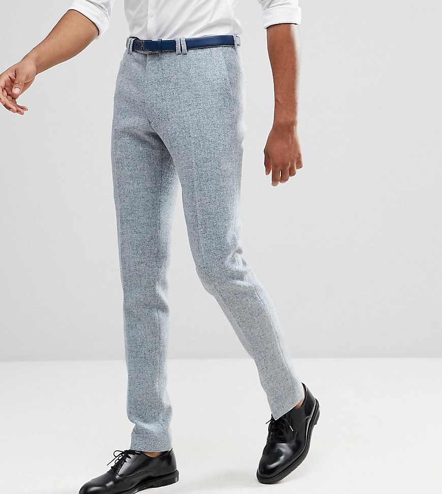 фото Облегающие брюки из твида харрис noak tall-синий