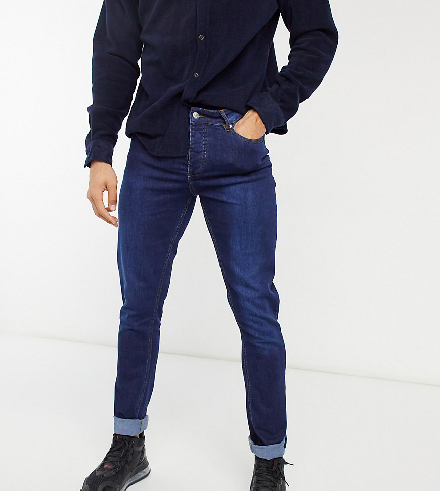 фото Облегающие джинсы темного оттенка индиго bolongaro trevor tall-голубой