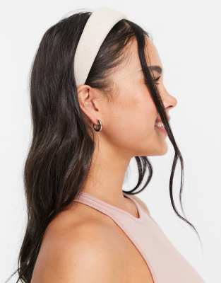 Аксессуары для волос  Asos Ободок из парусины My Accessories-Розовый цвет