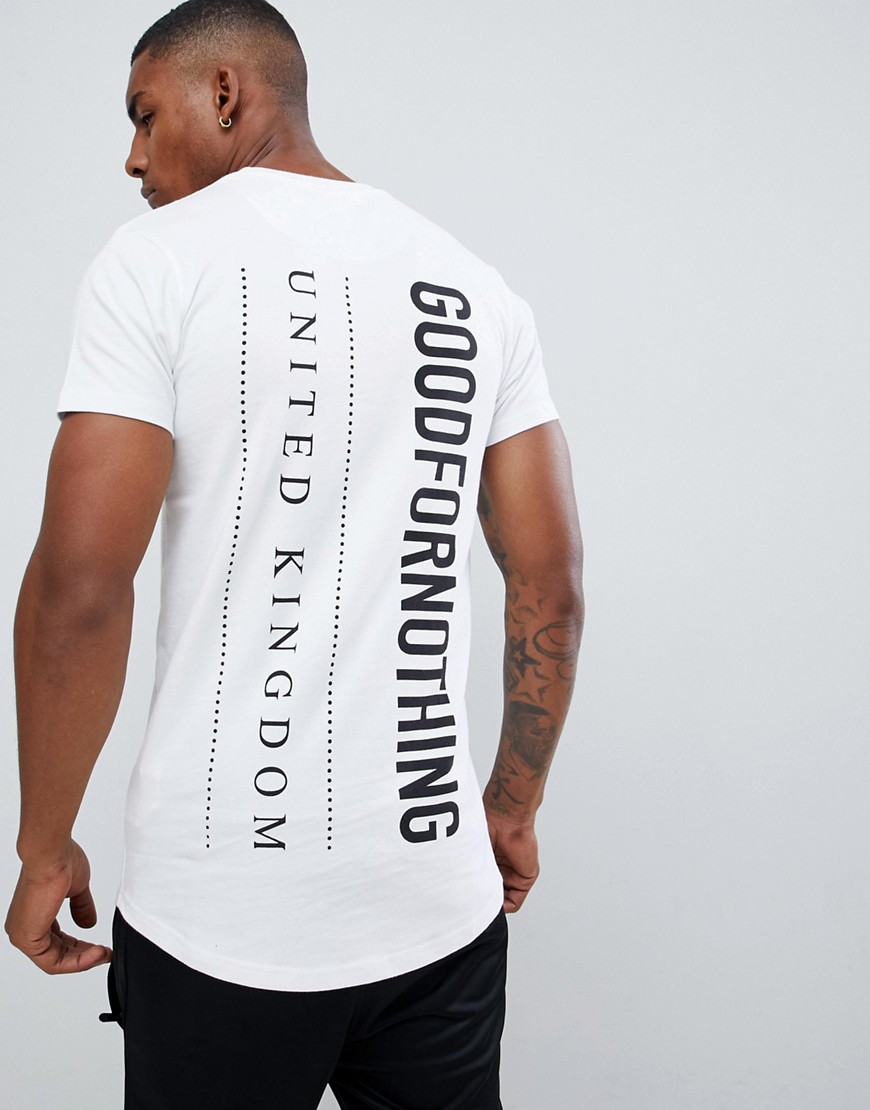 фото Обтягивающая футболка с логотипом на спине good for nothing-белый
