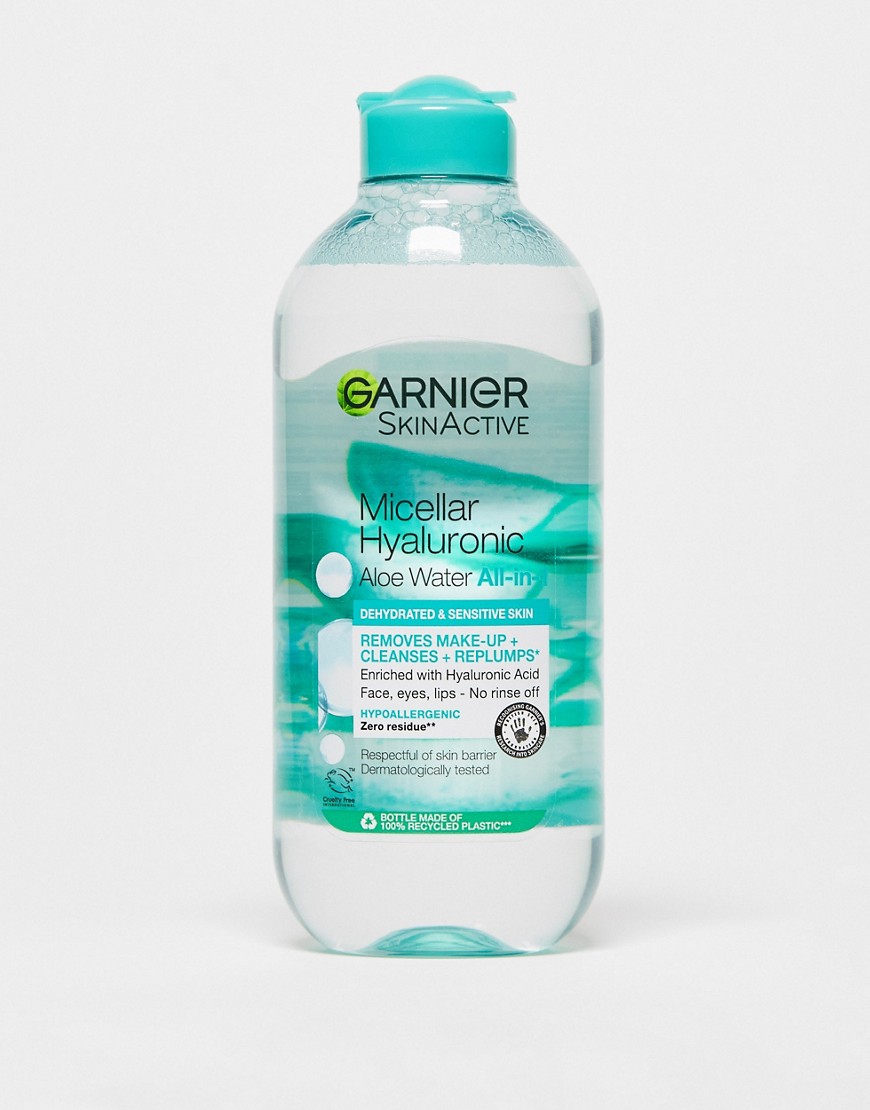 фото Очищающая мицеллярная вода для обезвоженной кожи с гиалуроновой кислотой и алоэ garnier, 400 мл-бесцветный