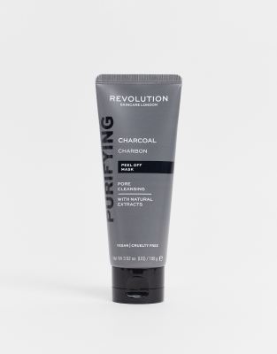 фото Очищающая угольная маска-пилинг revolution skincare pore cleansing charcoal peel off mask-бесцветный