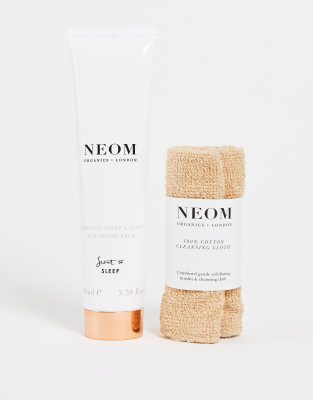 фото Очищающий бальзам и салфетка neom perfect night's sleep, 100 мл-бесцветный