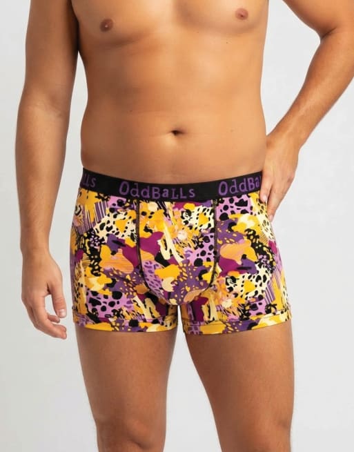 Oddballs 3 pack cotton boxer shorts in multi, 4 of 4
