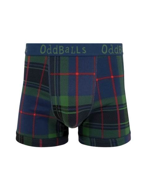 Oddballs 3 pack cotton boxer shorts in tartan, camo, cow print - view 1