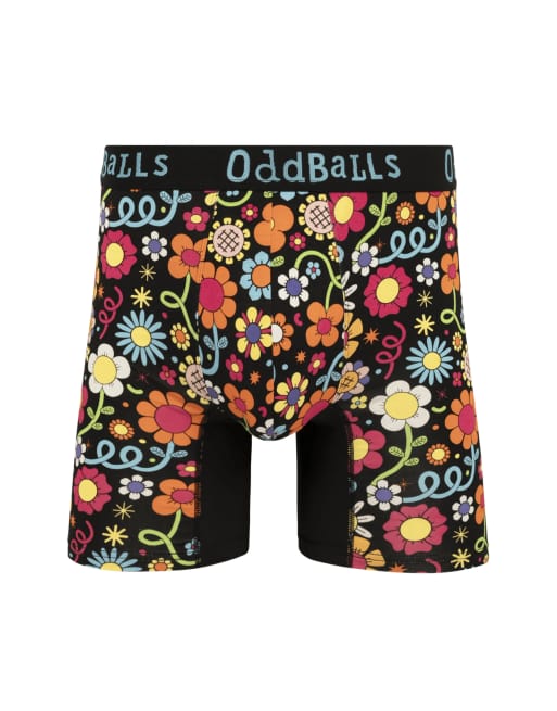OddBalls 5 pack paisley, floral and tartan bamboo boxers in multi - MULTI, 3 of 7
