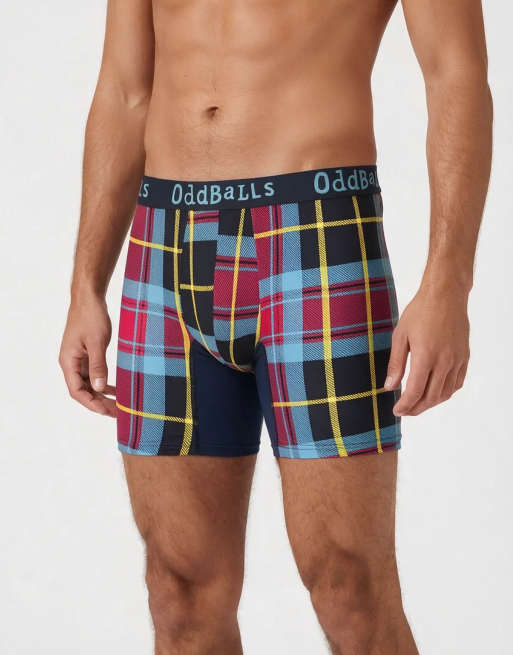 OddBalls 5 pack paisley, floral and tartan bamboo boxers in multi - MULTI, 6 of 7