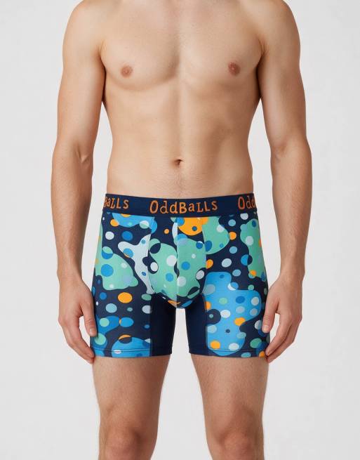 OddBalls 5 pack paisley, floral and tartan bamboo boxers in multi - MULTI, 7 of 7