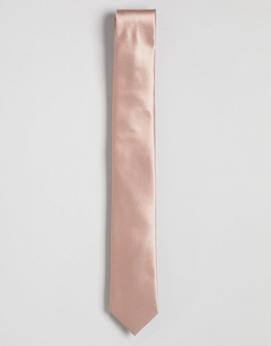 фото Однотонный галстук пыльно-розового цвета gianni feraud-розовый