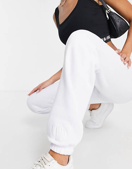 ODolls Collection logo jogger in white
