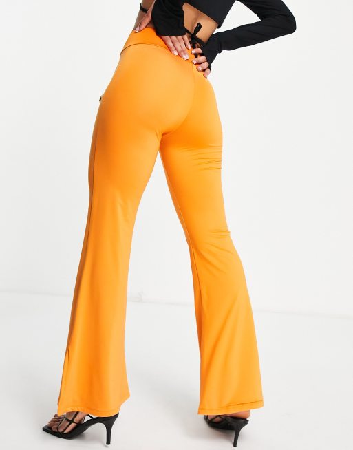 ODolls Collection - Pantalon évasé d'ensemble à ourlet fendu - Orange - Exclusivité, 2 de 4