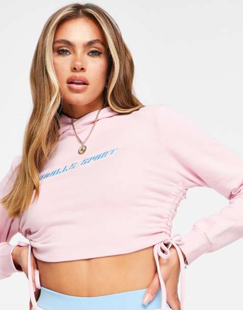 Adidas originals side 2024 tape cropped sweatshirt