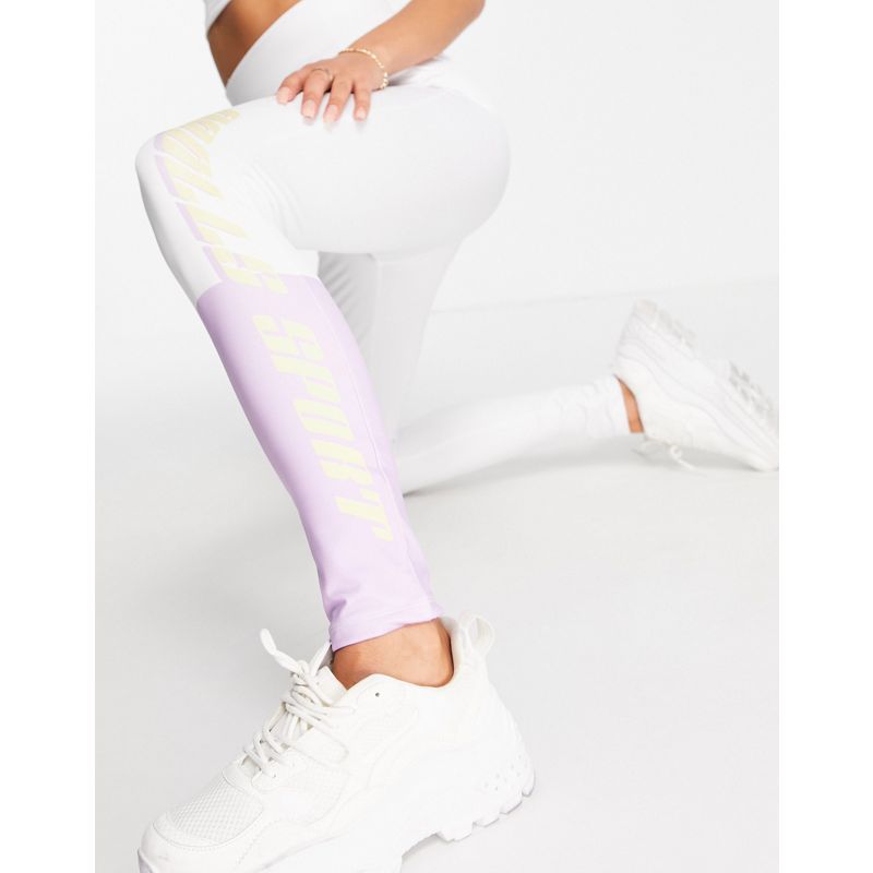 ODolls Collection - Sportswear - Leggings bianchi con motivo a contrasto