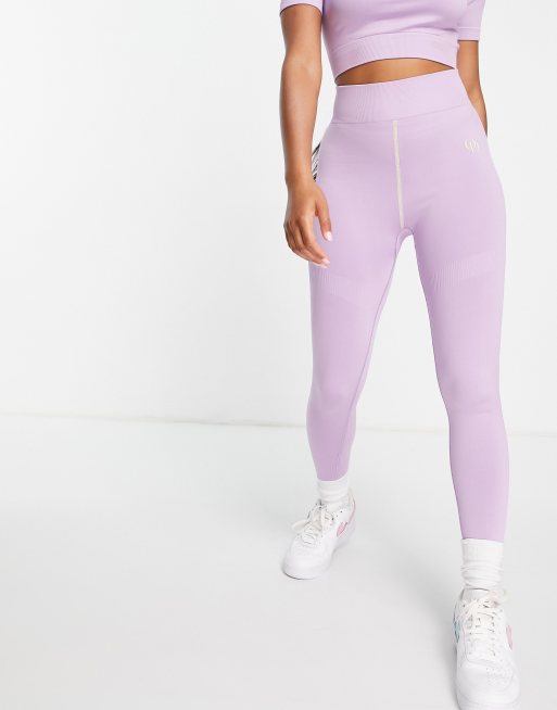 ODolls Collection sportswear motif legging in lilac, 3 of 4