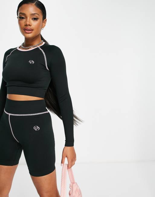 Long sleeve hotsell crop top sportswear