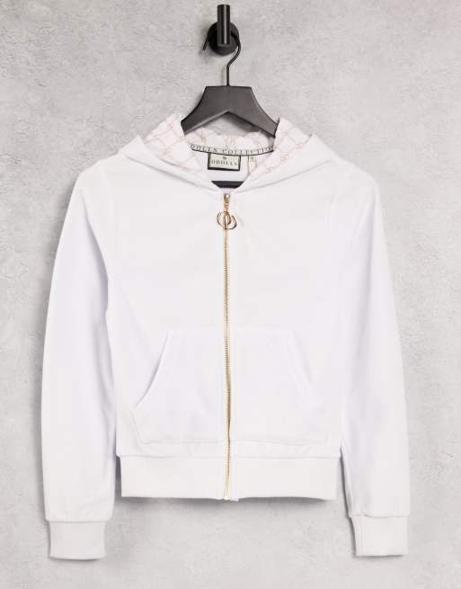 White velour hoodie new arrivals