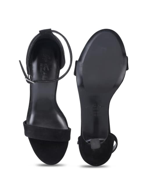 Off The Hook Ashleigh suede leather high-heel ankle-strap sandals in black, 4 of 4