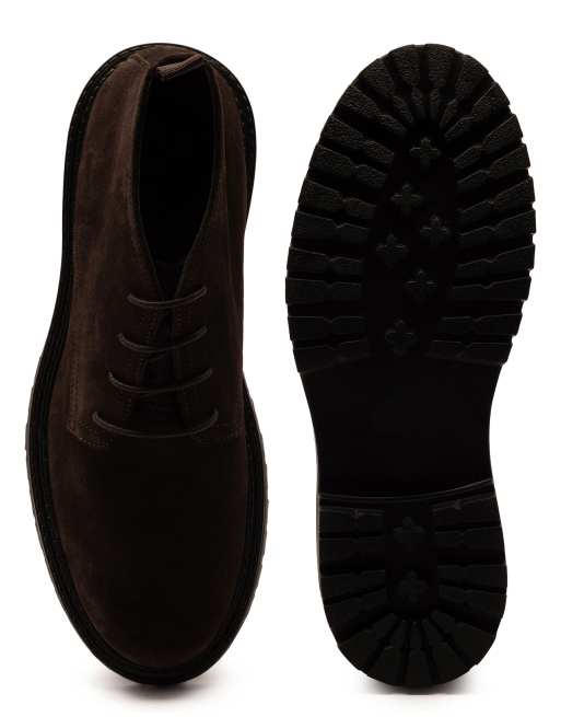 Off The Hook Axel suede chukka ankle lace-up boots in brown, 4 of 4