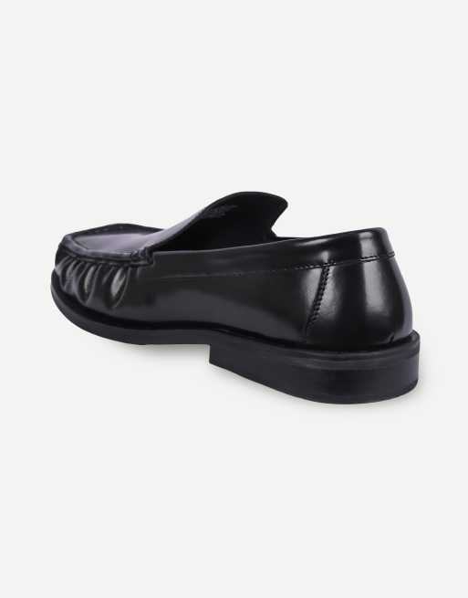 Off The Hook Bale leather penny loafers in black, 3 of 7