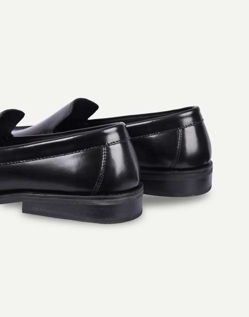 Off The Hook Bale leather penny loafers in black, 4 of 7