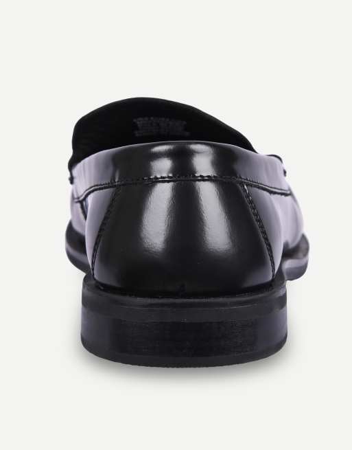 Off The Hook Bale leather penny loafers in black, 7 of 7