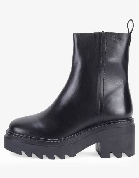 Off The Hook – Bridgford – Stylishe Lederstiefel in Schwarz mit hohem Schaft - view 1