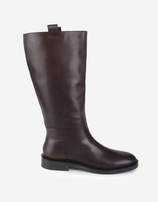 Off The Hook Celeste leather knee-high riding boots in brown, 2 of 6