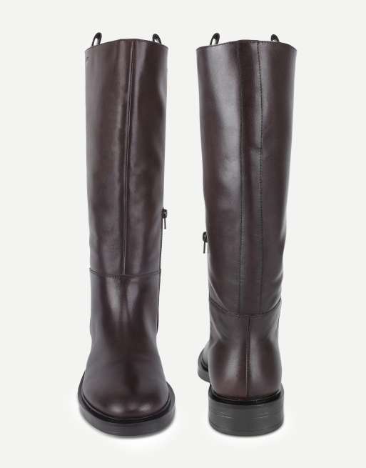 Off The Hook Celeste leather knee-high riding boots in brown, 4 of 6