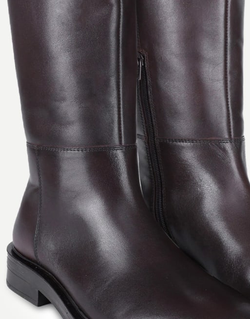 Off The Hook Celeste leather knee-high riding boots in brown, 5 of 6