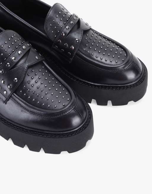 Stylish black loafers on sale