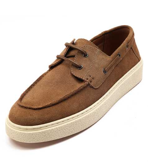 OFF THE HOOK 'DALY' Men's Suede Leather Casual Lace-up Boat Shoes - view 1