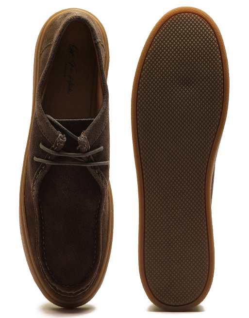 OFF THE HOOK 'ELS' Men's Suede Leather Casual Lace-up Boat Shoes, 4 of 4
