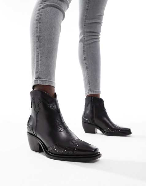 Off The Hook - Grange - Bottines en cuir - Noir - view 1