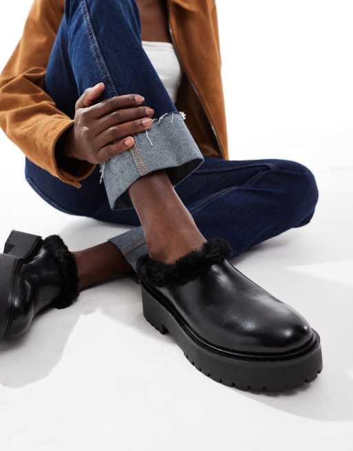 OFF THE HOOK 'HADLEY' Slip-on Loafer with Fur Leather Shoes in