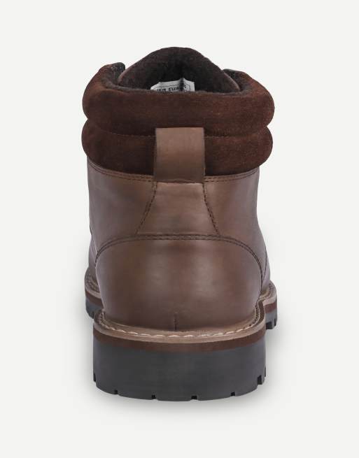 Off The Hook Hanks leather lace-up worker boots in brown, 5 of 7