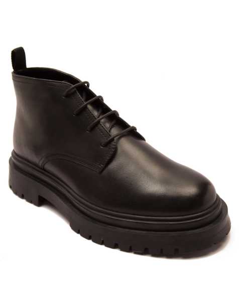 Off The Hook - Hardrock - Stivaletti modello chukka da uomo in pelle color nero - view 1