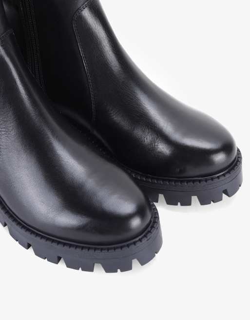 OFF THE HOOK 'HARROGATE' Leather Side Zip Ankle Boots in Black, 3 of 3