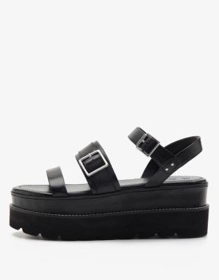  HATTON double strap leather western sandals  